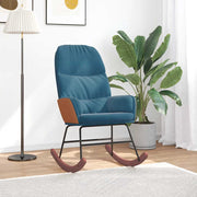 gyngestol fløjl blå