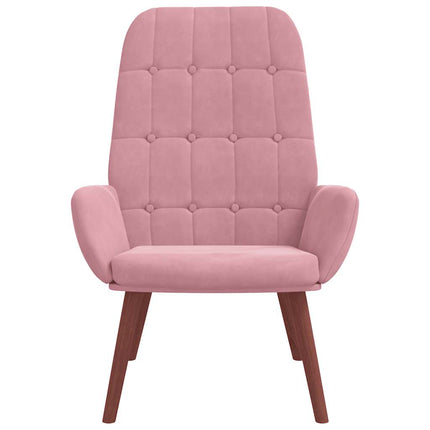lænestol fløjl pink