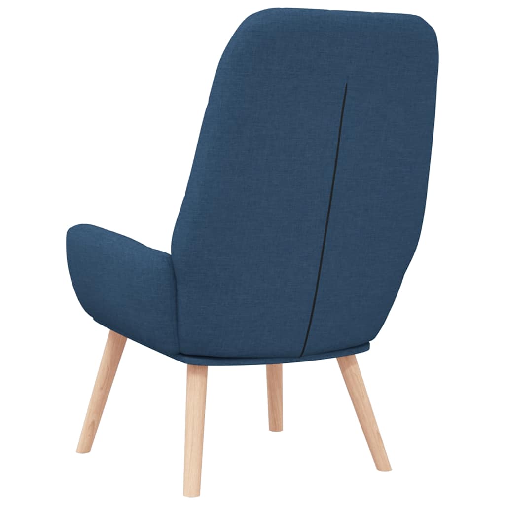 lænestol stof blå