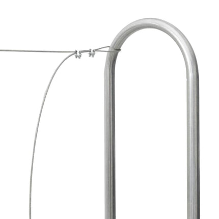 brændestativ 150x25x150 cm galvaniseret stål