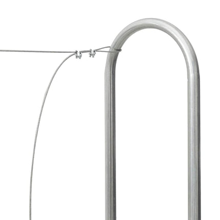 brændestativ 300x25x150 cm galvaniseret stål