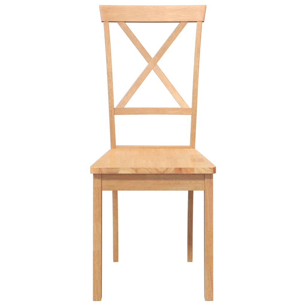 spisebordsstole 2 stk. massivt gummitræ