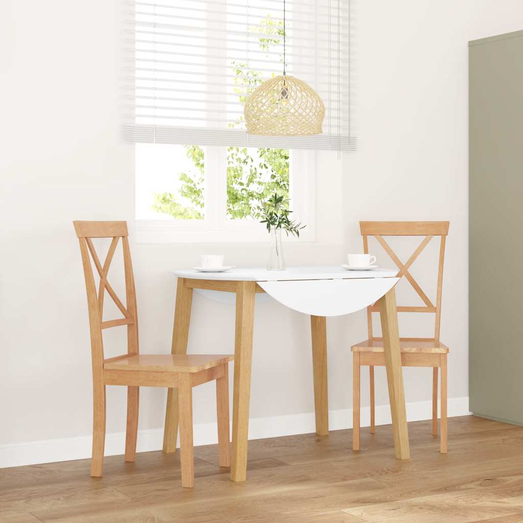 spisebordsstole 2 stk. massivt gummitræ