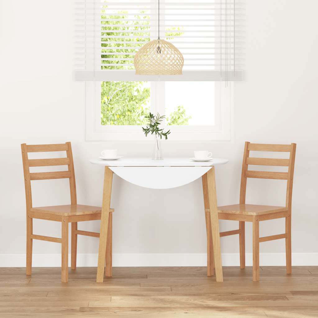 spisebordsstole 2 stk. massivt gummitræ