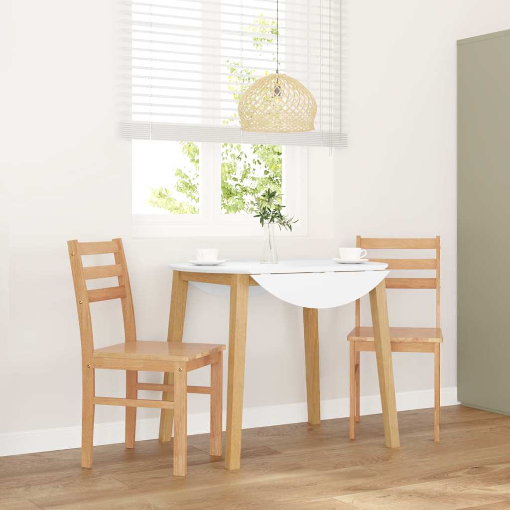 spisebordsstole 2 stk. massivt gummitræ