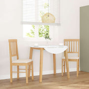 spisebordsstole med hynder 2 stk. massivt gummitræ