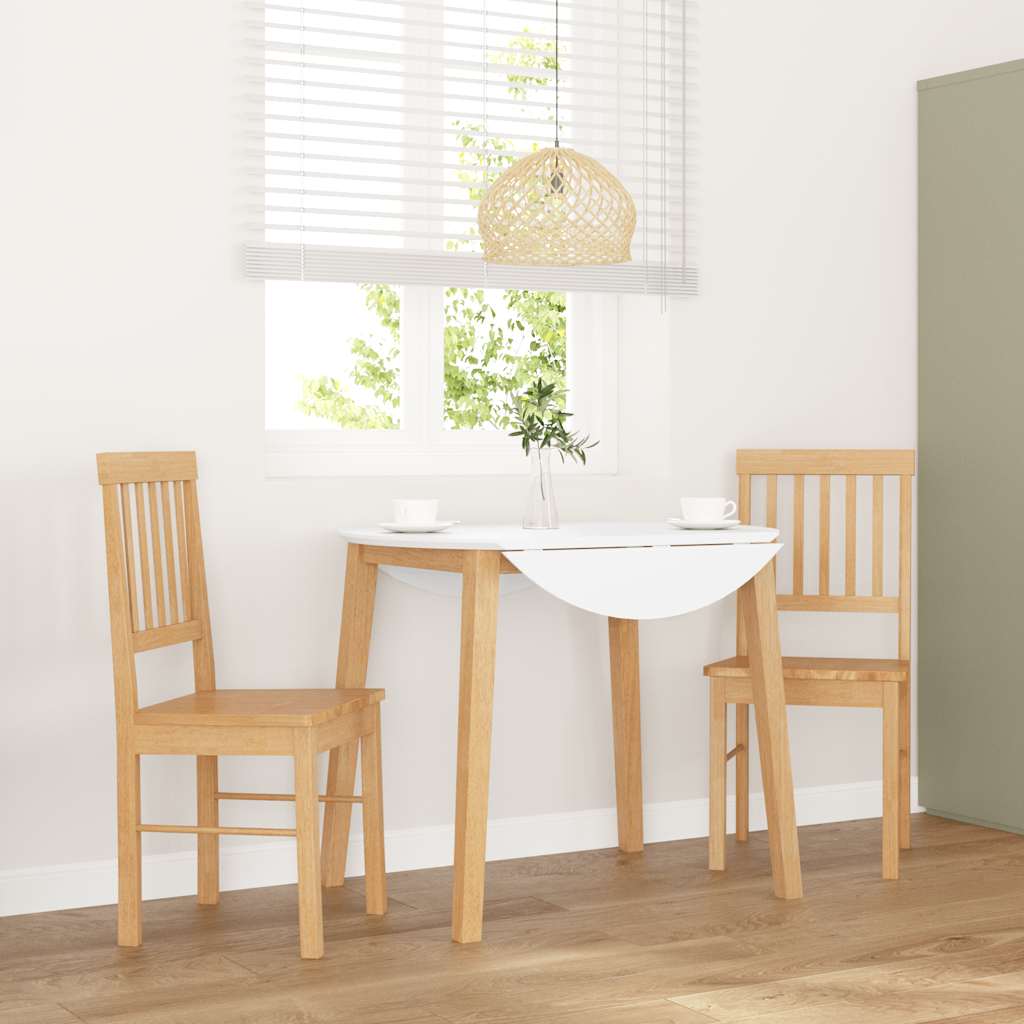 spisebordsstole 2 stk. massivt gummitræ