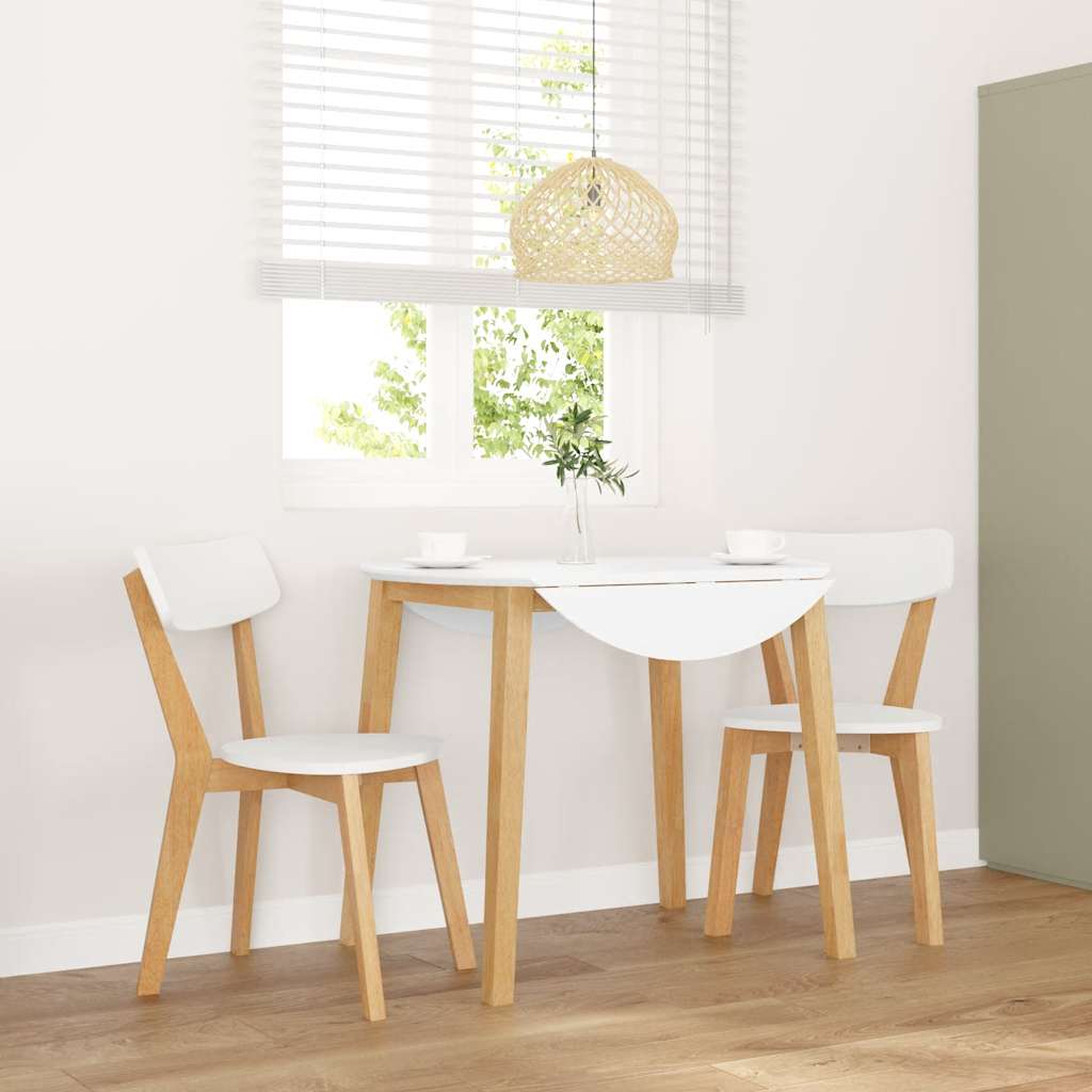 spisebordsstole 2 stk. massivt gummitræ