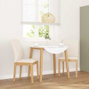 spisebordsstole med hynder 2 stk. massivt gummitræ