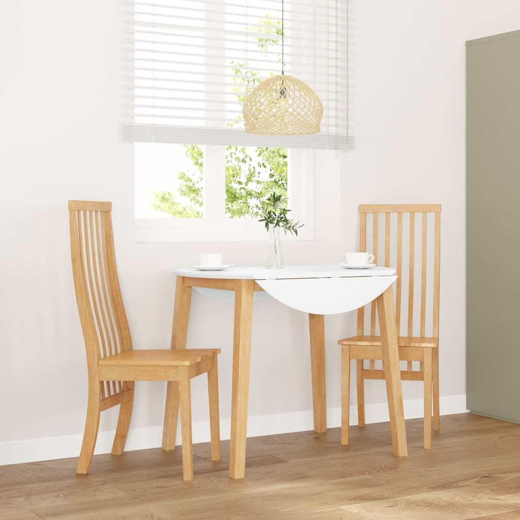 spisebordsstole 2 stk. massivt gummitræ