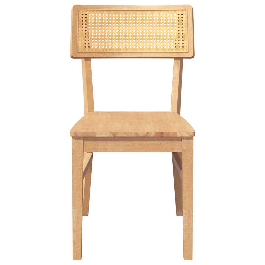 spisebordsstole 2 stk. massivt gummitræ