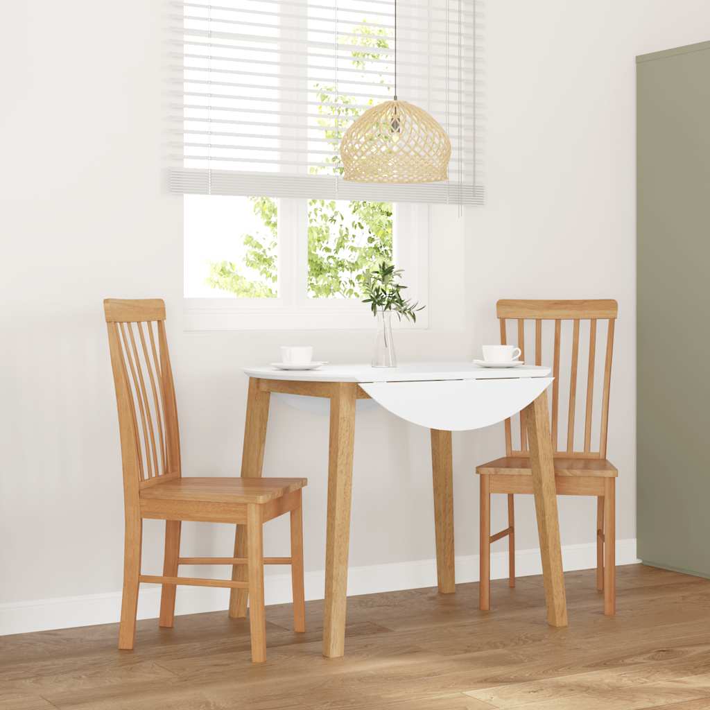 spisebordsstole 2 stk. massivt gummitræ