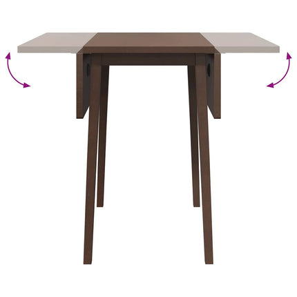 spisebord massivt gummitræ brun