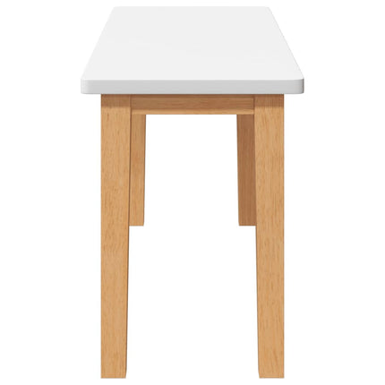 bænk 90 cm massivt gummitræ