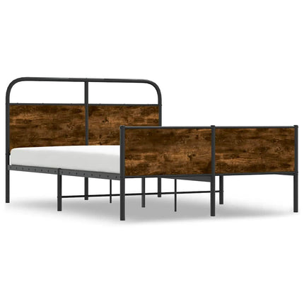 sengeramme 120x200 cm uden madras konstrueret træ sonoma-eg