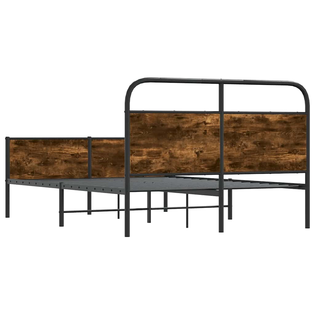 sengeramme 120x200 cm uden madras konstrueret træ sonoma-eg