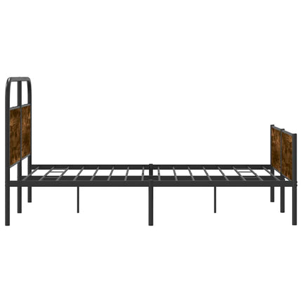 sengeramme 135x190 cm uden madras konstrueret træ sonoma-eg