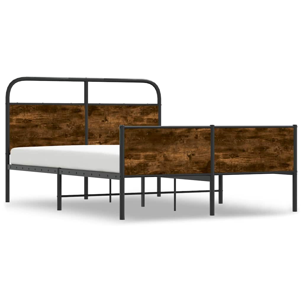 sengeramme 140x190 cm uden madras konstrueret træ sonoma-eg