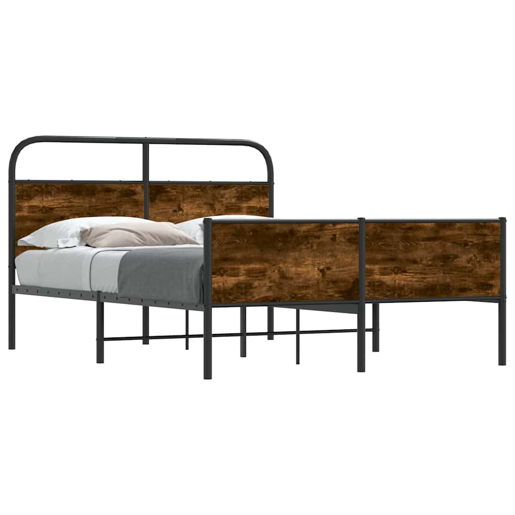 sengeramme 140x200 cm uden madras konstrueret træ sonoma-eg