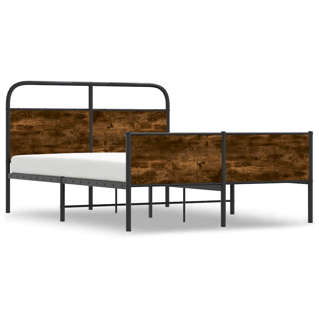 sengeramme 140x200 cm uden madras konstrueret træ sonoma-eg