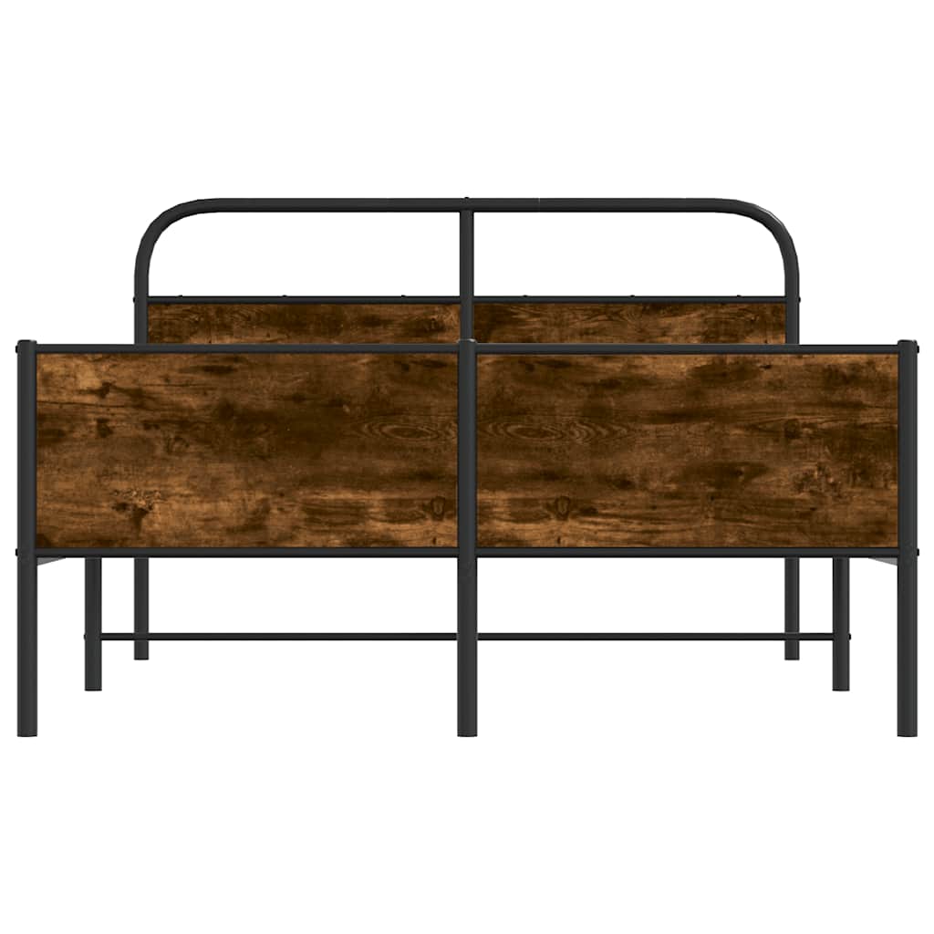 sengeramme 140x200 cm uden madras konstrueret træ sonoma-eg