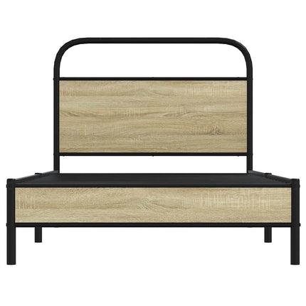sengeramme 100x190 cm uden madras konstrueret træ sonoma-eg