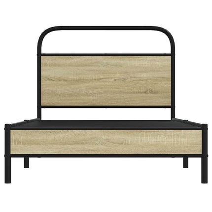 sengeramme 100x200 cm uden madras konstrueret træ sonoma-eg