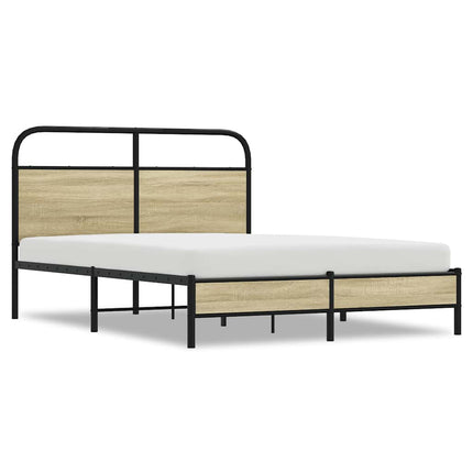 sengeramme 120x190 cm uden madras konstrueret træ sonoma-eg