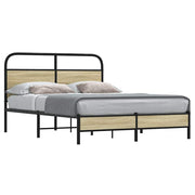 sengeramme 140x200 cm uden madras konstrueret træ sonoma-eg