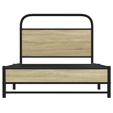 sengeramme 90x200 cm uden madras konstrueret træ sonoma-eg
