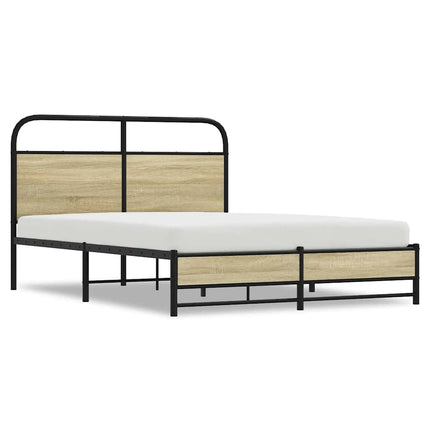 sengeramme 140x200 cm uden madras konstrueret træ sonoma-eg