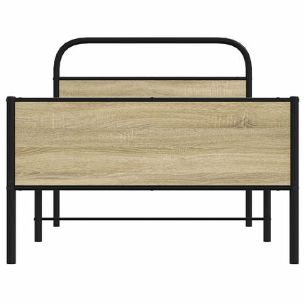 sengeramme 90x200 cm uden madras konstrueret træ sonoma-eg