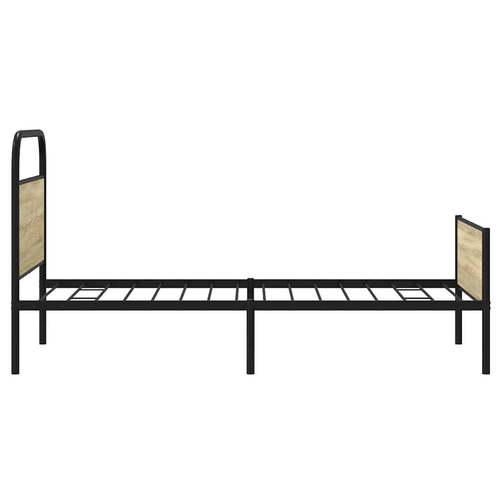 sengeramme 100x200 cm uden madras konstrueret træ sonoma-eg