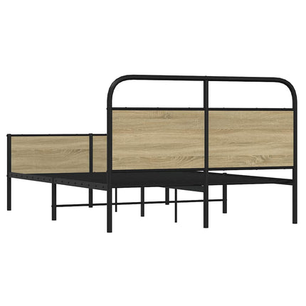 sengeramme 120x190 cm uden madras konstrueret træ sonoma-eg