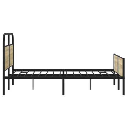 sengeramme 140x200 cm uden madras konstrueret træ sonoma-eg