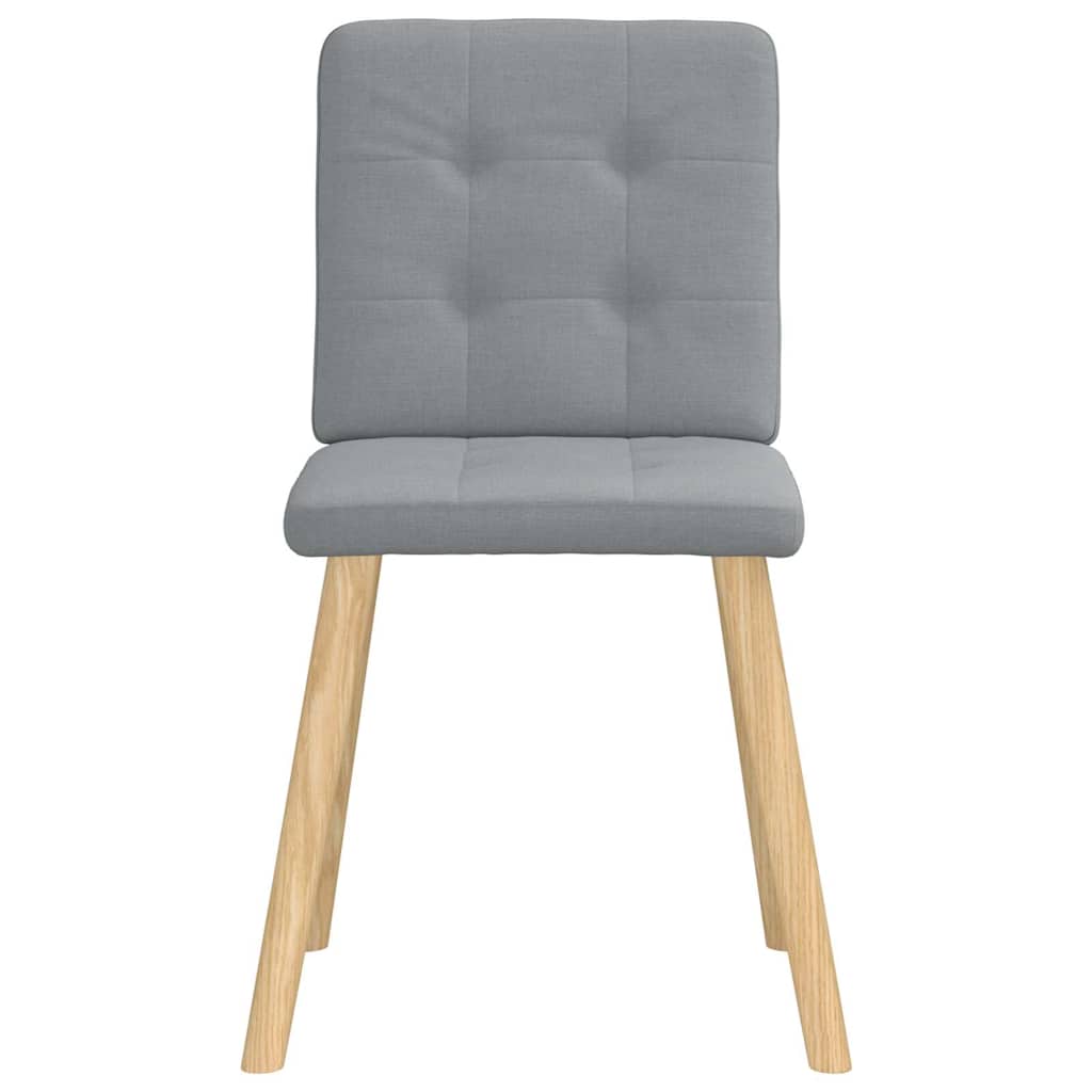 spisebordsstole 4 stk. stof lysegrå