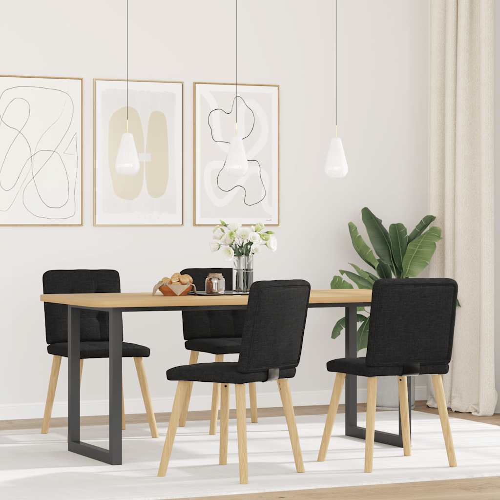 spisebordsstole 4 stk. stof sort