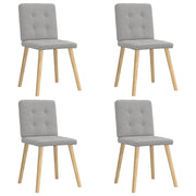 spisebordsstole 4 stk. stof sky grå