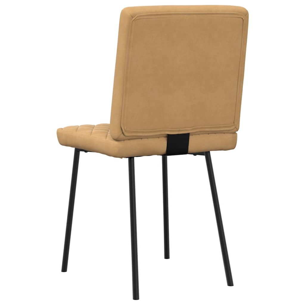 spisebordsstole 4 stk. velour brun