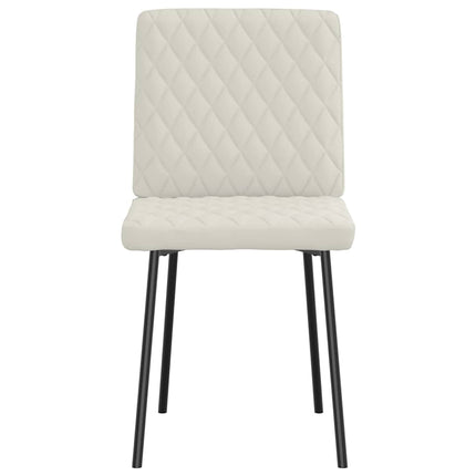 spisebordsstole 4 stk. velour cremefarvet