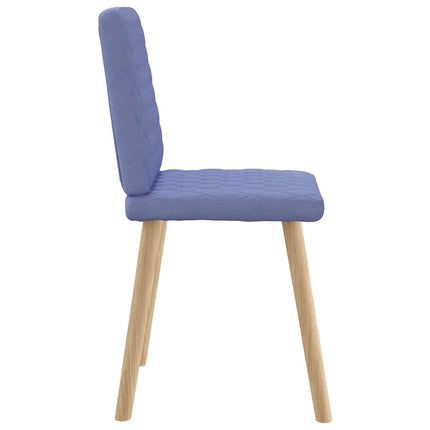spisebordsstole 4 stk. Jeans blåt stof