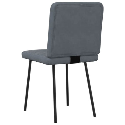 spisebordsstole 4 stk. velour mørkegrå