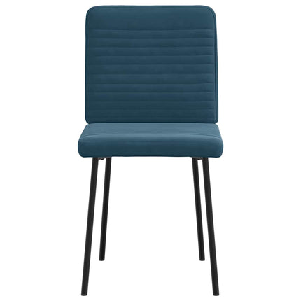 spisebordsstole 4 stk. velour blå