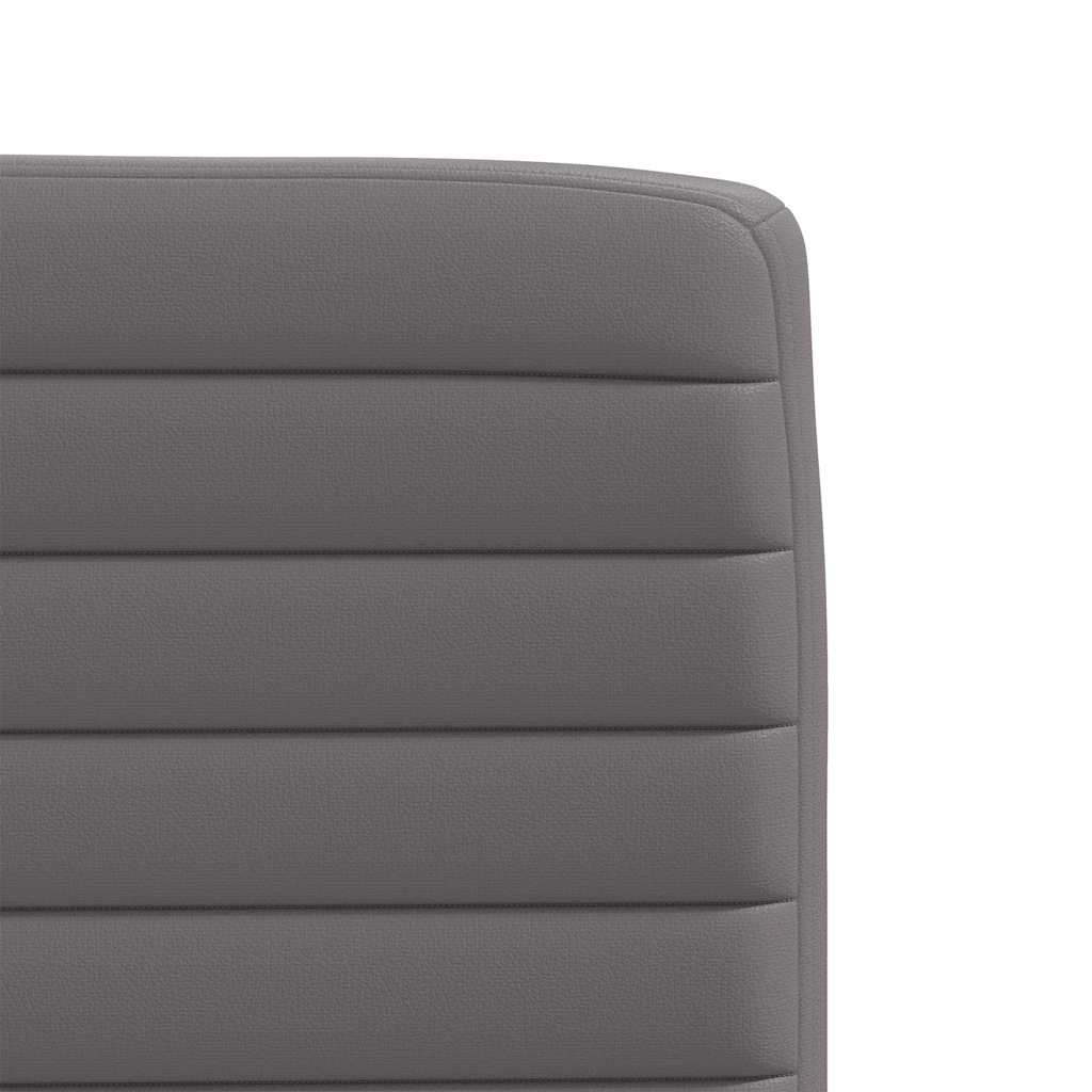 spisebordsstole 4 stk. kunstlæder grå