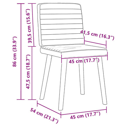 spisebordsstole 4 stk. stof sort