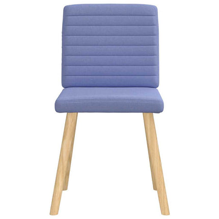 spisebordsstole 4 stk. Jeans blåt stof