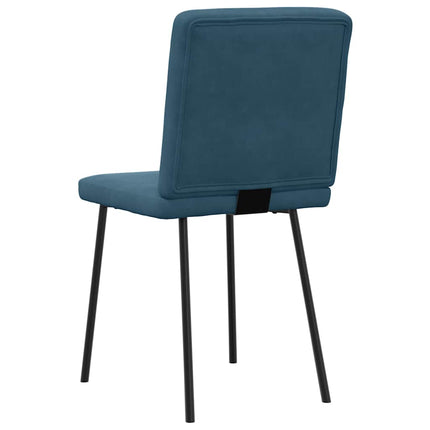 spisebordsstole 4 stk. velour blå