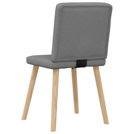 spisebordsstole 4 stk. stof mørkegrå