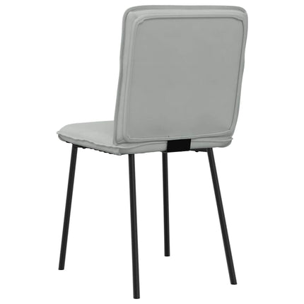 spisebordsstole 4 stk. velour lysegrå