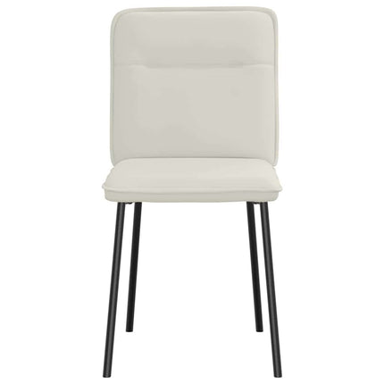spisebordsstole 4 stk. velour cremefarvet